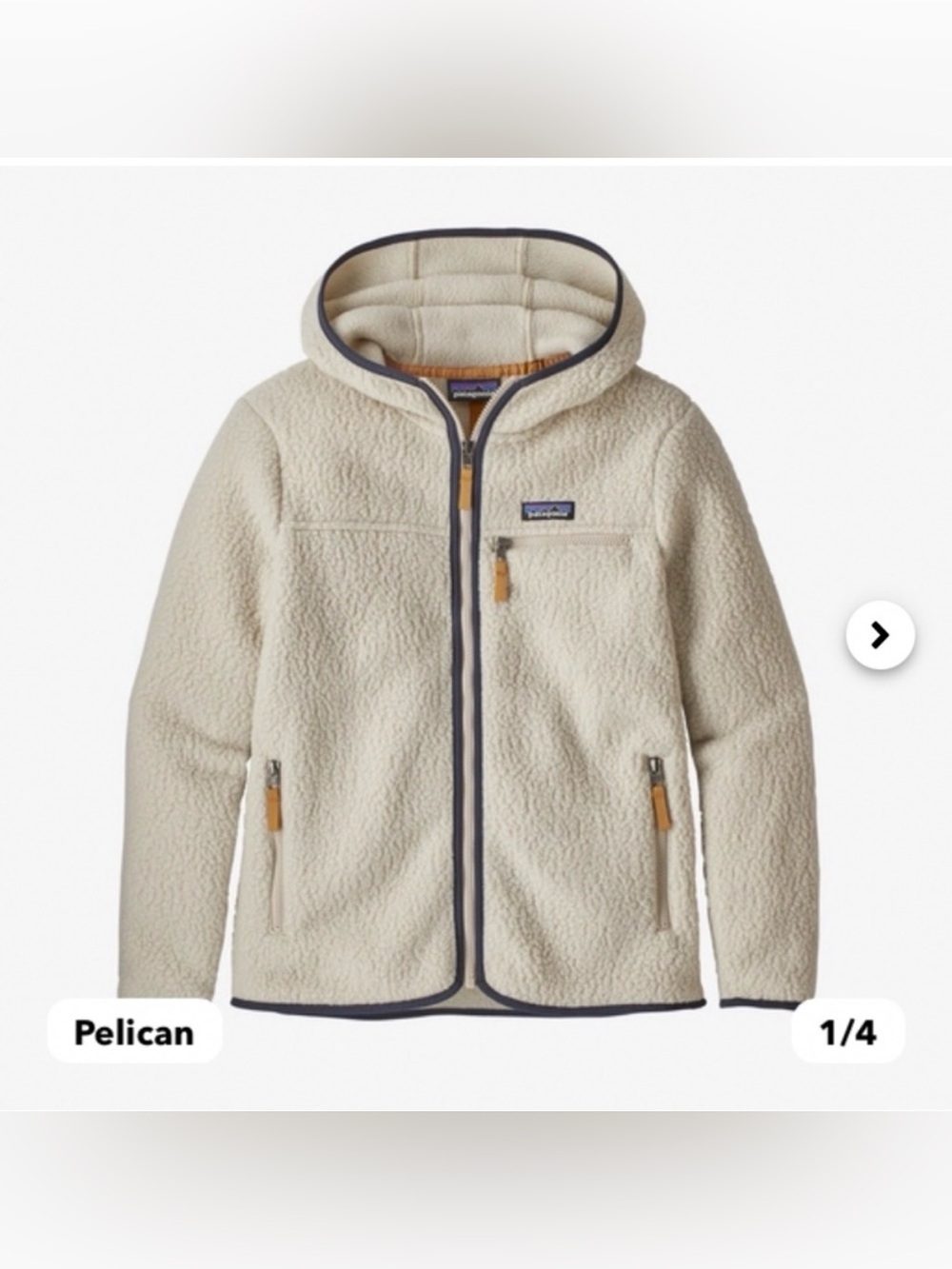Patagonia Retro Pile fleece hoody Pelican XS Gorpcore cozycore granolagirl